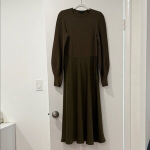 Ted Baker Olive Long Sleeve Dress